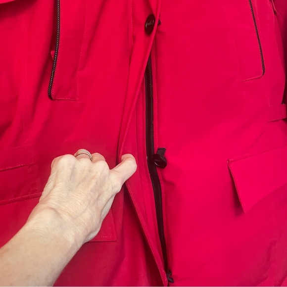 Performance Glacial Terrain Gear Red LONG Parka by Alpinetek-Size 2X Down Filled - Picture 10 of 16